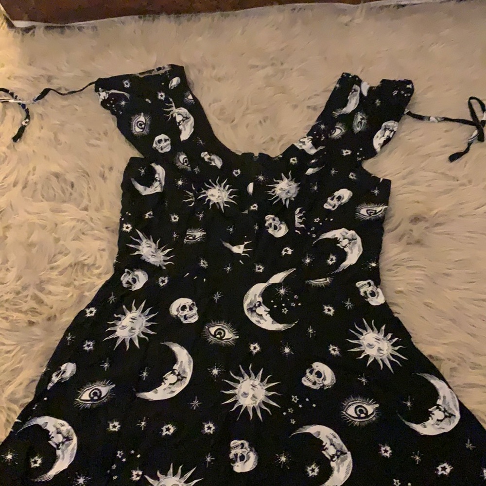 Black and white goth cute dress